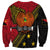 Papua new Guinea Goroka Show Sweatshirt Bird-of-paradise and Melanesian Tattoo Pattern