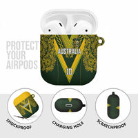 Australia Rugby Custom AirPods Case Aboriginal Art Sporty Style - Polynesian Pride