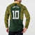 Australia Rugby Custom Button Sweatshirt Aboriginal Art Sporty Style - Polynesian Pride