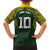 Australia Rugby Custom Family Matching Summer Maxi Dress and Hawaiian Shirt Aboriginal Art Sporty Style - Polynesian Pride