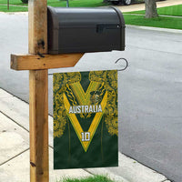 Australia Rugby Custom Garden Flag Aboriginal Art Sporty Style - Polynesian Pride