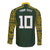Australia Rugby Custom Long Sleeve Button Shirt Aboriginal Art Sporty Style - Polynesian Pride