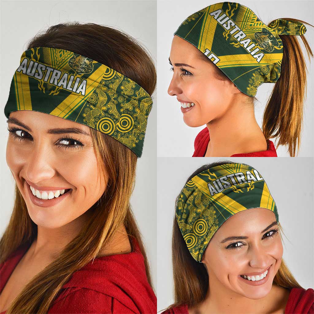 Australia Rugby Custom Neck Gaiter Aboriginal Art Sporty Style - Polynesian Pride