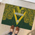 Australia Rugby Custom Rubber Doormat Aboriginal Art Sporty Style - Polynesian Pride