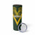 Australia Rugby Custom Skinny Tumbler Aboriginal Art Sporty Style - Polynesian Pride