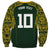 Australia Rugby Custom Sweatshirt Aboriginal Art Sporty Style - Polynesian Pride