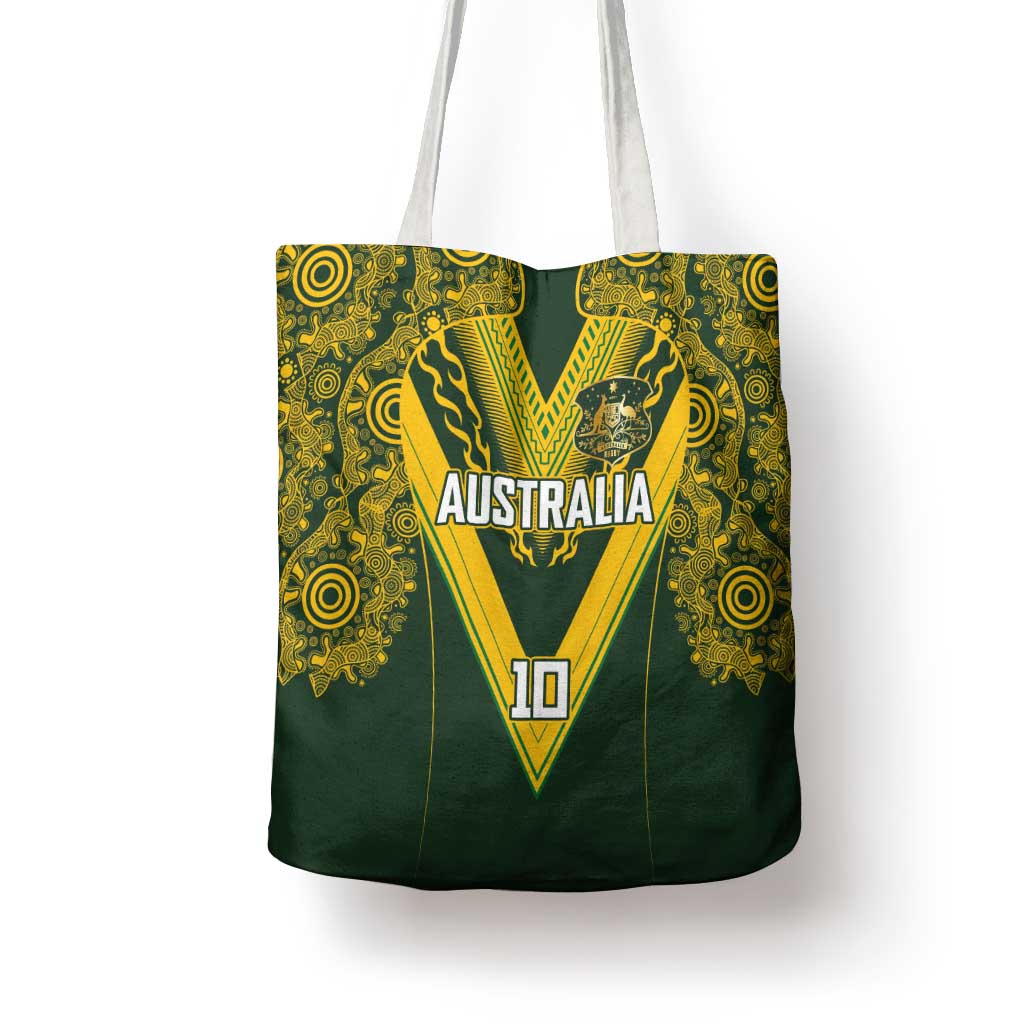 Australia Rugby Custom Tote Bag Aboriginal Art Sporty Style LT03 - Polynesian Pride