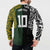 Aotearoa Australia Rugby Custom Button Sweatshirt Maori and Aboriginal Art Sporty Style - Polynesian Pride