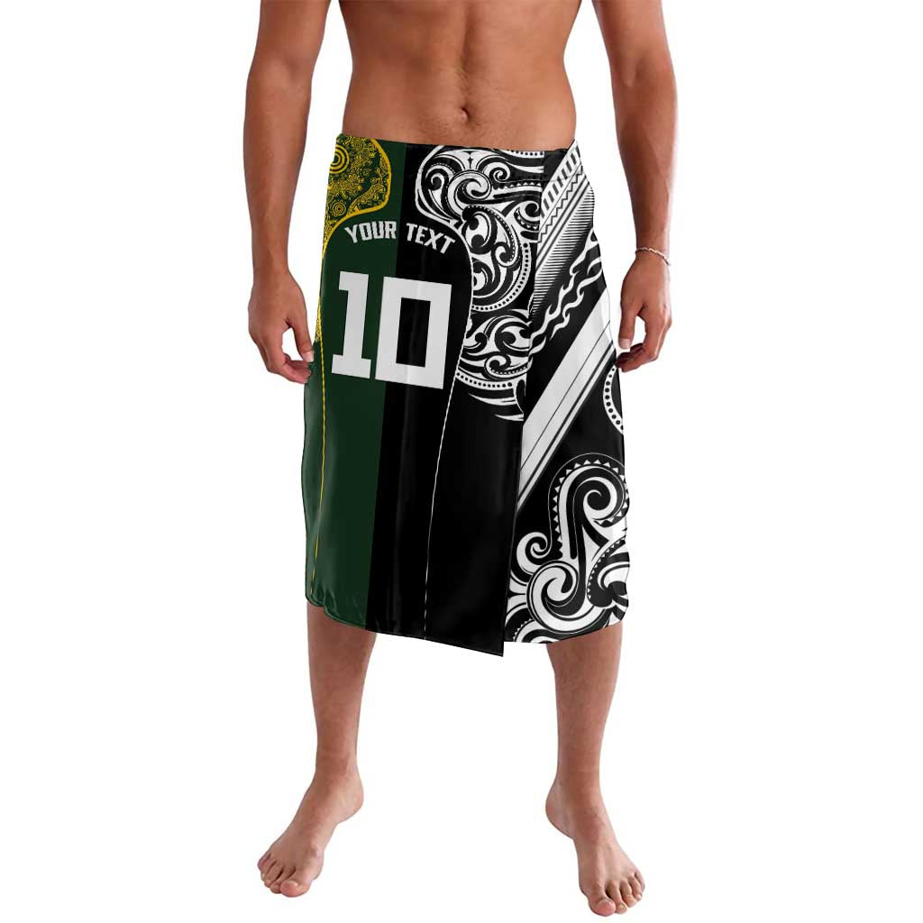 Aotearoa Australia Rugby Custom Lavalava Maori and Aboriginal Art Sporty Style - Polynesian Pride
