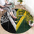 Aotearoa Australia Rugby Round Carpet Maori and Aboriginal Art Sporty Style - Polynesian Pride