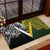 Aotearoa Australia Rugby Rubber Doormat Maori and Aboriginal Art Sporty Style - Polynesian Pride