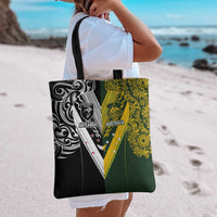 Aotearoa Australia Rugby Tote Bag Maori and Aboriginal Art Sporty Style - Polynesian Pride