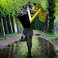 Aotearoa Australia Rugby Umbrella Maori and Aboriginal Art Sporty Style LT03 - Polynesian Pride