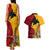 Papua New Guinea Couples Matching Tank Maxi Dress and Hawaiian Shirt Birds Of Paradise Mix Tropical Flower Polynesian Pattern LT03 - Polynesian Pride