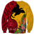 Papua New Guinea Sweatshirt Birds Of Paradise Mix Tropical Flower Polynesian Pattern LT03 - Polynesian Pride