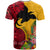 Custom Papua New Guinea T Shirt Birds Of Paradise Mix Tropical Flower Polynesian Pattern LT03 - Polynesian Pride