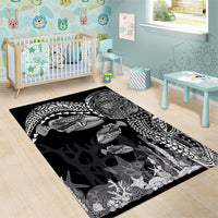 Hawaiian Reef Triggerfish Area Rug Polynesian Art with Tribal Humuhumunukunukuapua'a LT03 - Polynesian Pride