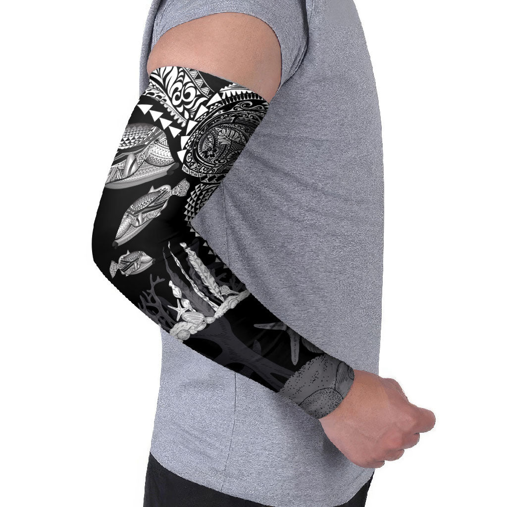 Hawaiian Reef Triggerfish Arm Sleeves Polynesian Art with Tribal Humuhumunukunukuapua'a LT03 - Polynesian Pride