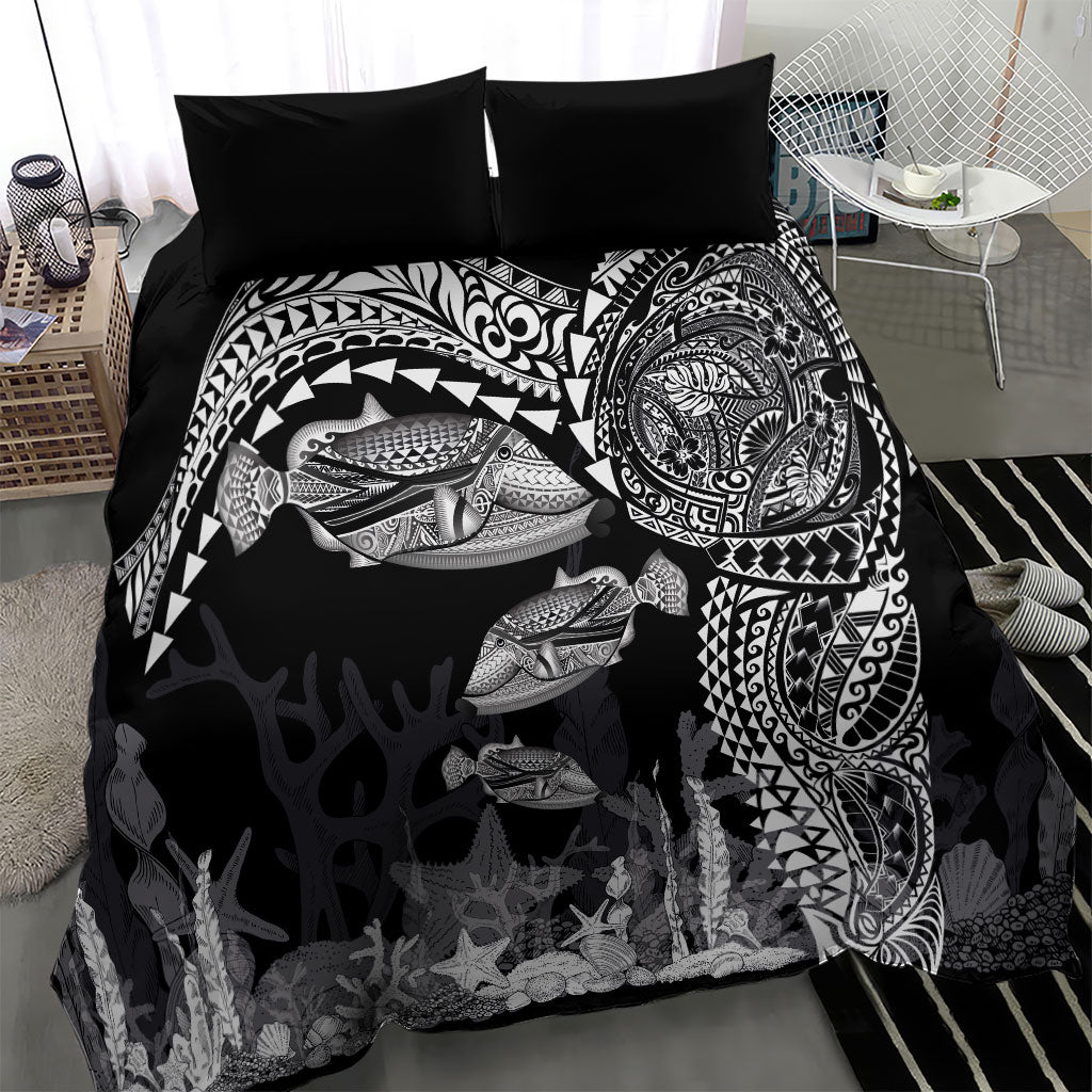 Hawaiian Reef Triggerfish Bedding Set Polynesian Art with Tribal Humuhumunukunukuapua'a LT03 - Polynesian Pride
