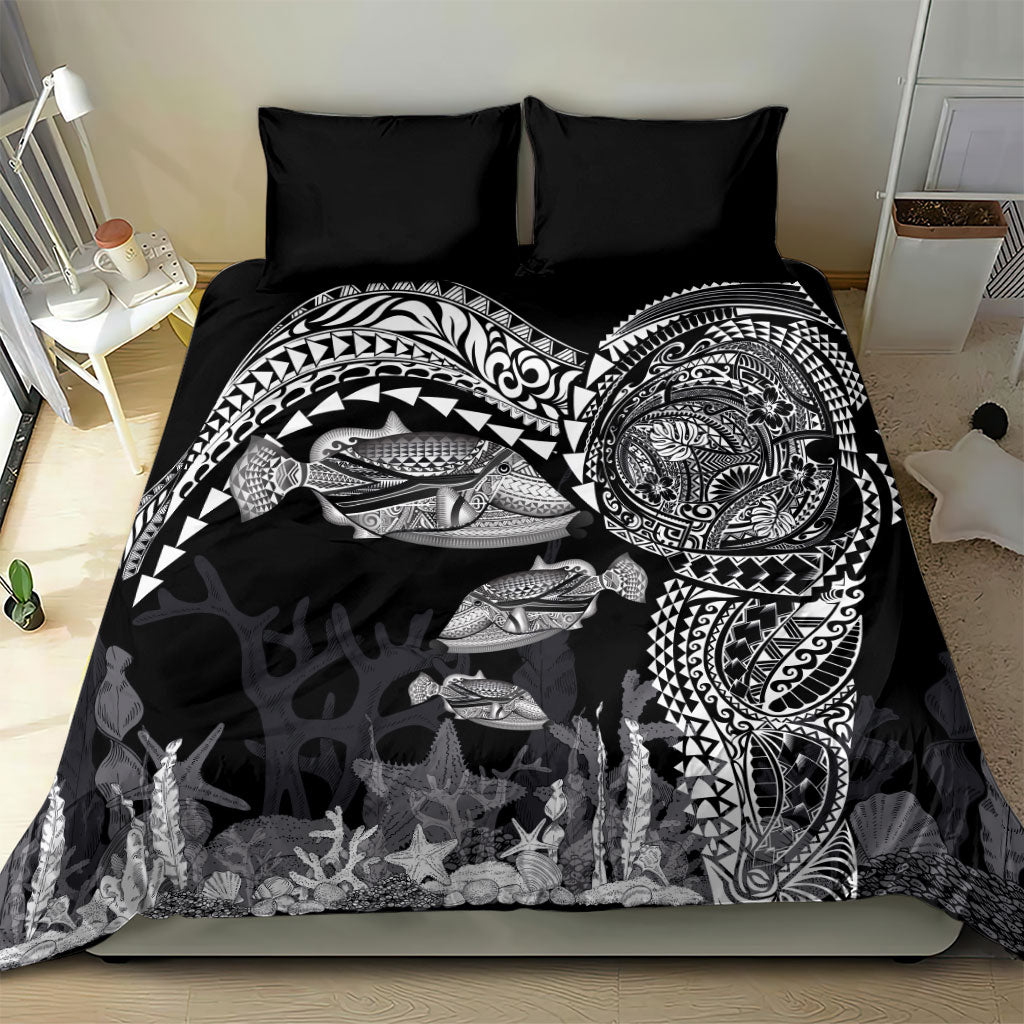 Hawaiian Reef Triggerfish Bedding Set Polynesian Art with Tribal Humuhumunukunukuapua'a LT03 - Polynesian Pride