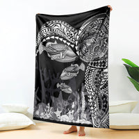 Hawaiian Reef Triggerfish Blanket Polynesian Art with Tribal Humuhumunukunukuapua'a LT03 - Polynesian Pride