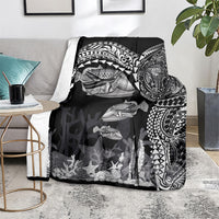 Hawaiian Reef Triggerfish Blanket Polynesian Art with Tribal Humuhumunukunukuapua'a LT03 - Polynesian Pride