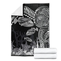 Hawaiian Reef Triggerfish Blanket Polynesian Art with Tribal Humuhumunukunukuapua'a LT03 - Polynesian Pride