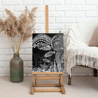 Hawaiian Reef Triggerfish Canvas Wall Art Polynesian Art with Tribal Humuhumunukunukuapua'a LT03 - Polynesian Pride