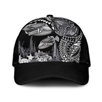 Hawaiian Reef Triggerfish Classic Cap Polynesian Art with Tribal Humuhumunukunukuapua'a LT03 Universal Fit Black - Polynesian Pride