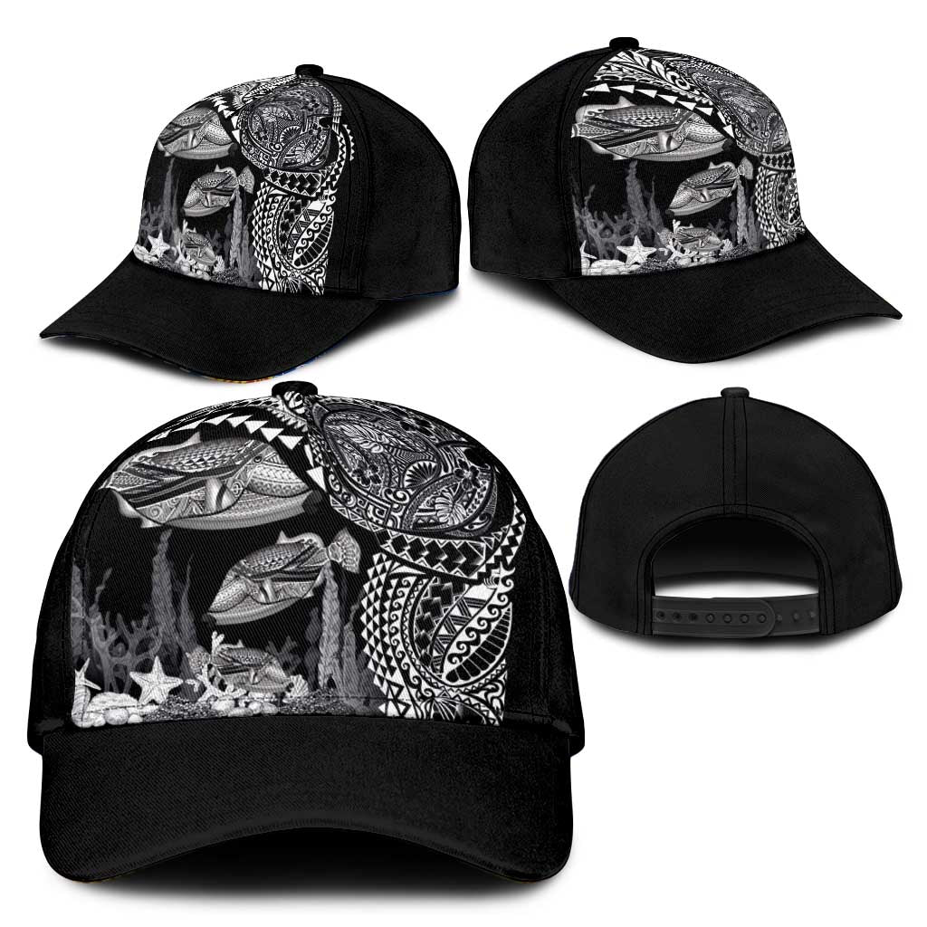 Hawaiian Reef Triggerfish Classic Cap Polynesian Art with Tribal Humuhumunukunukuapua'a LT03 - Polynesian Pride