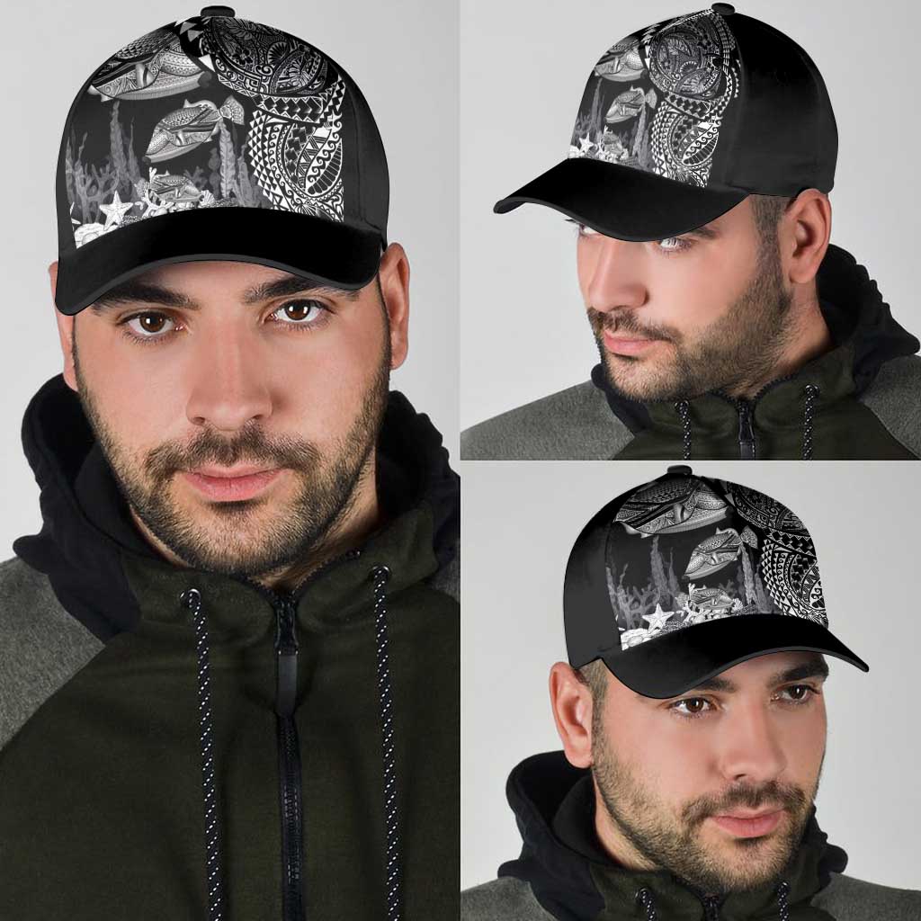 Hawaiian Reef Triggerfish Classic Cap Polynesian Art with Tribal Humuhumunukunukuapua'a LT03 - Polynesian Pride