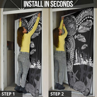 Hawaiian Reef Triggerfish Door Cover Polynesian Art with Tribal Humuhumunukunukuapua'a LT03 - Polynesian Pride