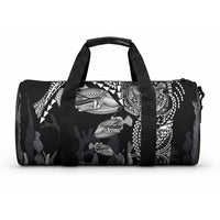 Hawaiian Reef Triggerfish Duffle Bag Polynesian Art with Tribal Humuhumunukunukuapua'a