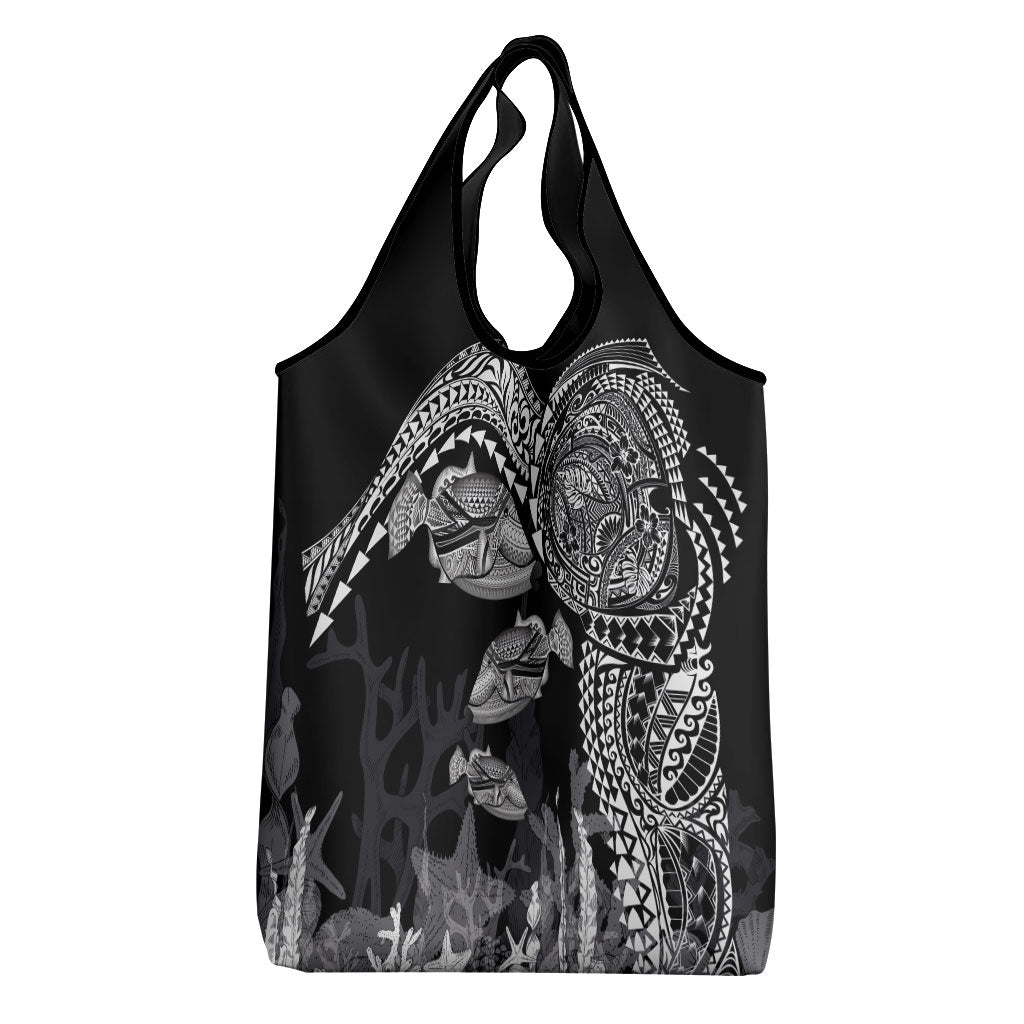 Hawaiian Reef Triggerfish Grocery Bag Polynesian Art with Tribal Humuhumunukunukuapua'a LT03 - Polynesian Pride
