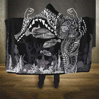 Hawaiian Reef Triggerfish Hooded Blanket Polynesian Art with Tribal Humuhumunukunukuapua'a LT03 - Polynesian Pride