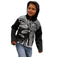 Hawaiian Reef Triggerfish Kid Hoodie Polynesian Art with Tribal Humuhumunukunukuapua'a LT03 - Polynesian Pride