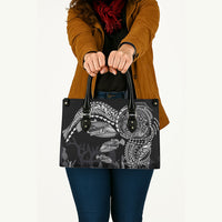 Hawaiian Reef Triggerfish Leather Bag Polynesian Art with Tribal Humuhumunukunukuapua'a LT03 - Polynesian Pride
