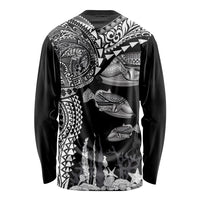 Hawaiian Reef Triggerfish Long Sleeve Shirt Polynesian Art with Tribal Humuhumunukunukuapua'a LT03 - Polynesian Pride