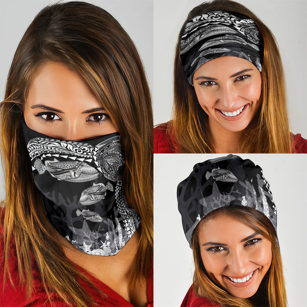 Hawaiian Reef Triggerfish Neck Gaiter Polynesian Art with Tribal Humuhumunukunukuapua'a LT03 - Polynesian Pride