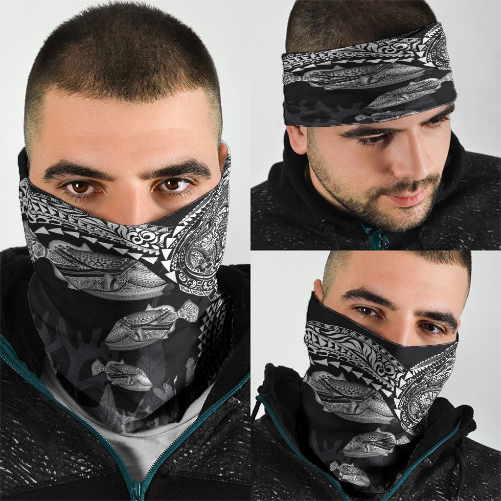 Hawaiian Reef Triggerfish Neck Gaiter Polynesian Art with Tribal Humuhumunukunukuapua'a LT03 - Polynesian Pride