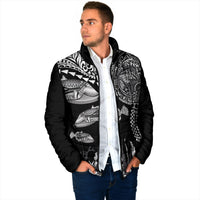 Hawaiian Reef Triggerfish Padded Jacket Polynesian Art with Tribal Humuhumunukunukuapua'a LT03 - Polynesian Pride