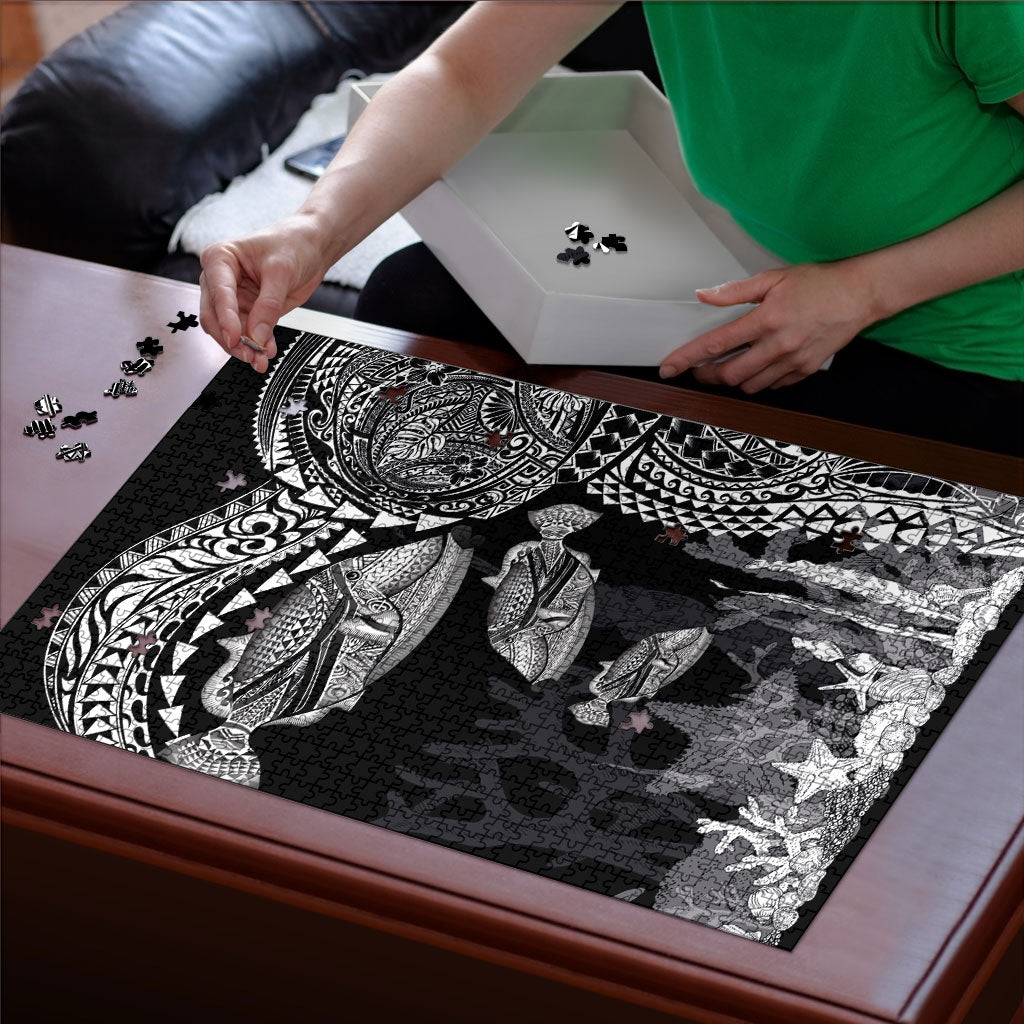 Hawaiian Reef Triggerfish Puzzle Polynesian Art with Tribal Humuhumunukunukuapua'a LT03 - Polynesian Pride