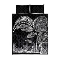 Hawaiian Reef Triggerfish Quilt Bed Set Polynesian Art with Tribal Humuhumunukunukuapua'a LT03 - Polynesian Pride