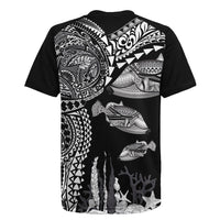 Hawaiian Reef Triggerfish Rugby Jersey Polynesian Art with Tribal Humuhumunukunukuapua'a LT03 - Polynesian Pride