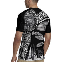 Hawaiian Reef Triggerfish Rugby Jersey Polynesian Art with Tribal Humuhumunukunukuapua'a LT03 - Polynesian Pride