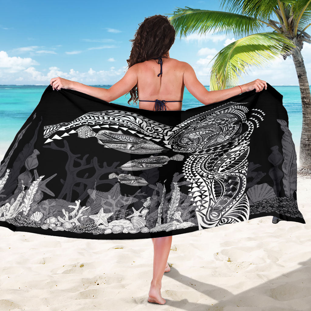 Hawaiian Reef Triggerfish Sarong Polynesian Art with Tribal Humuhumunukunukuapua'a LT03 - Polynesian Pride