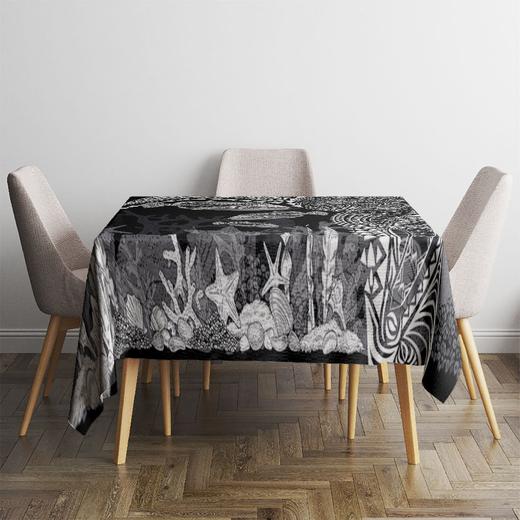 Hawaiian Reef Triggerfish Tablecloth Polynesian Art with Tribal Humuhumunukunukuapua'a LT03 - Polynesian Pride