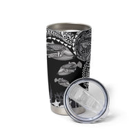 Hawaiian Reef Triggerfish Tumbler Cup Polynesian Art with Tribal Humuhumunukunukuapua'a LT03 - Polynesian Pride