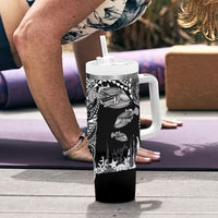 Hawaiian Reef Triggerfish Tumbler With Handle Polynesian Art with Tribal Humuhumunukunukuapua'a LT03 - Polynesian Pride