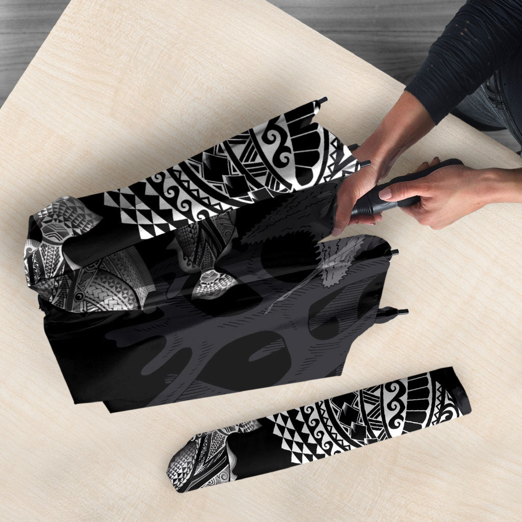 Hawaiian Reef Triggerfish Umbrella Polynesian Art with Tribal Humuhumunukunukuapua'a LT03 - Polynesian Pride